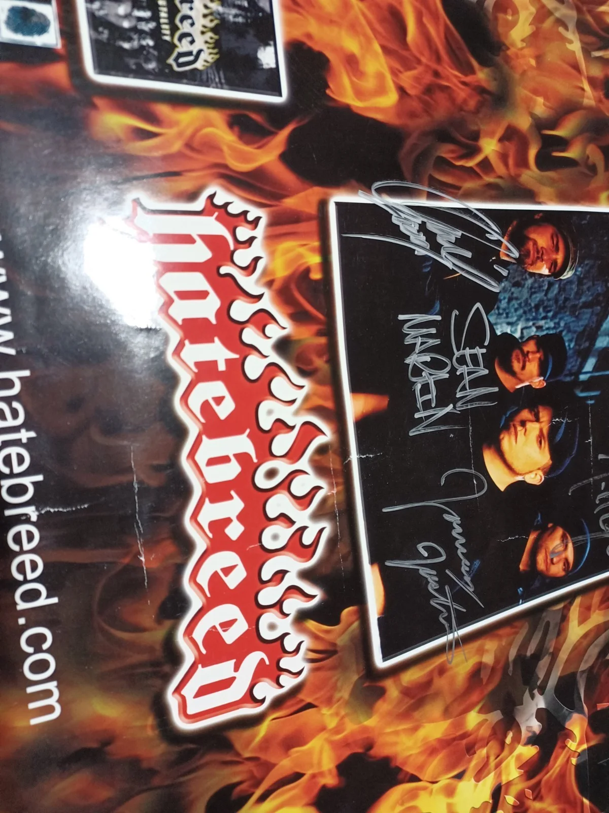 Autographed Hatebreed Poster Jaime Jasta Band Nice Autos.., image 4