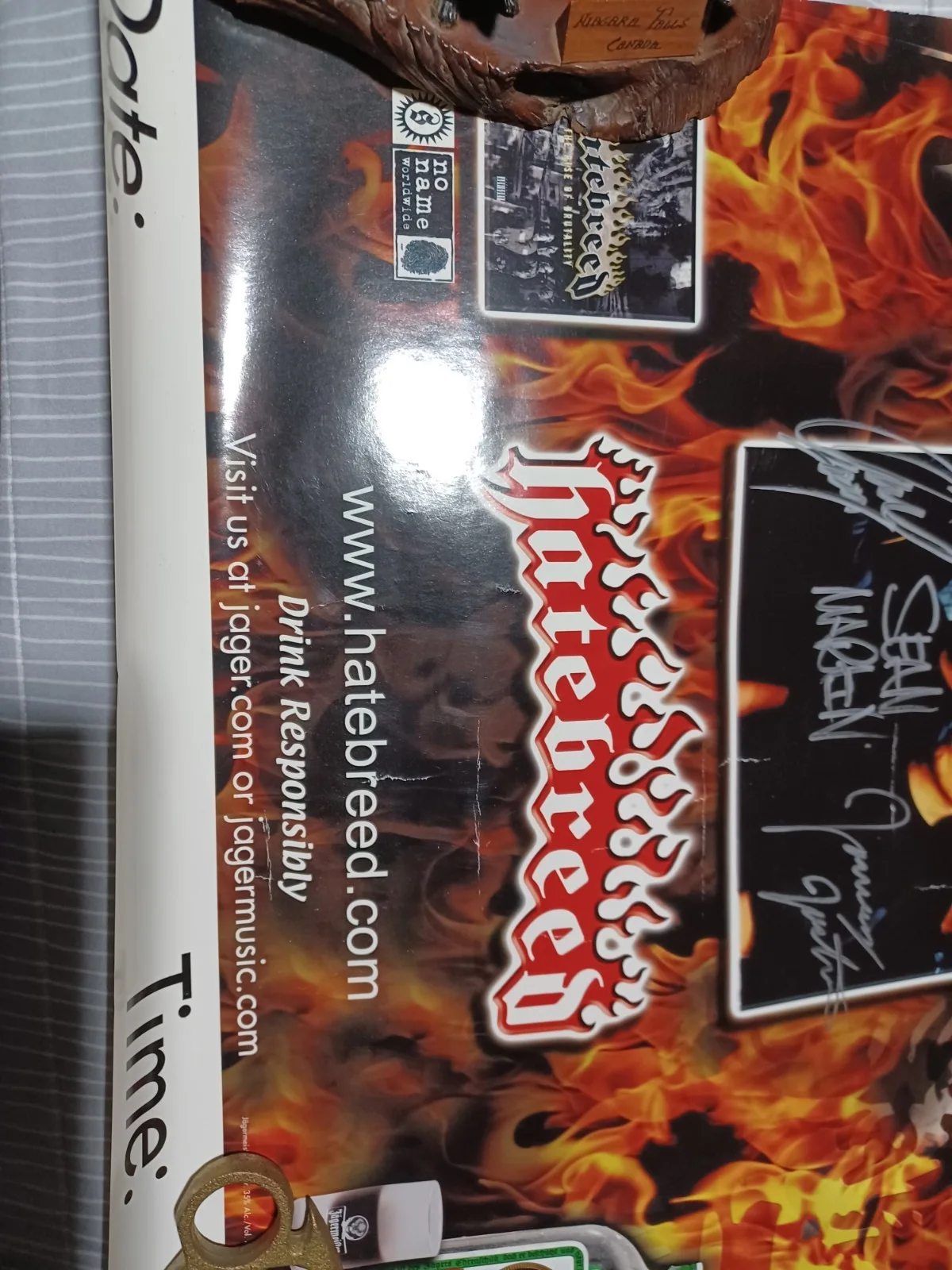 Autographed Hatebreed Poster Jaime Jasta Band Nice Autos.., image 5