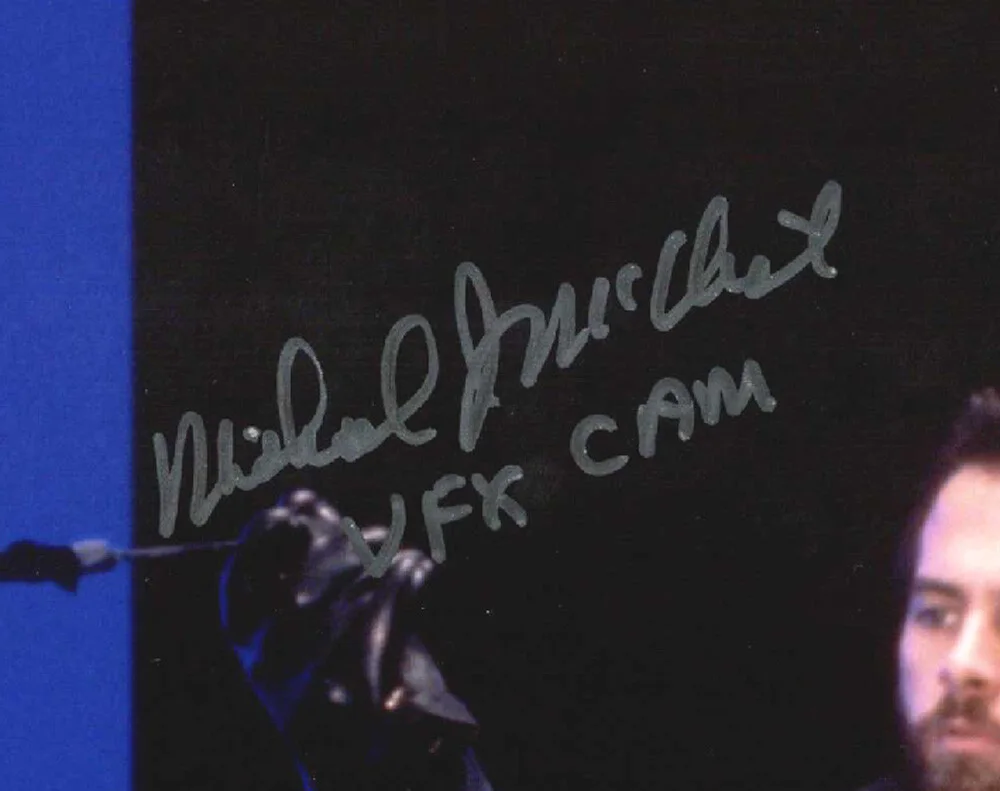 MICHAEL MCALISTER SIGNED 11x14 PHOTO ILM VFX CAMERAMAN STAR WARS BECKETT BAS, изображение 2