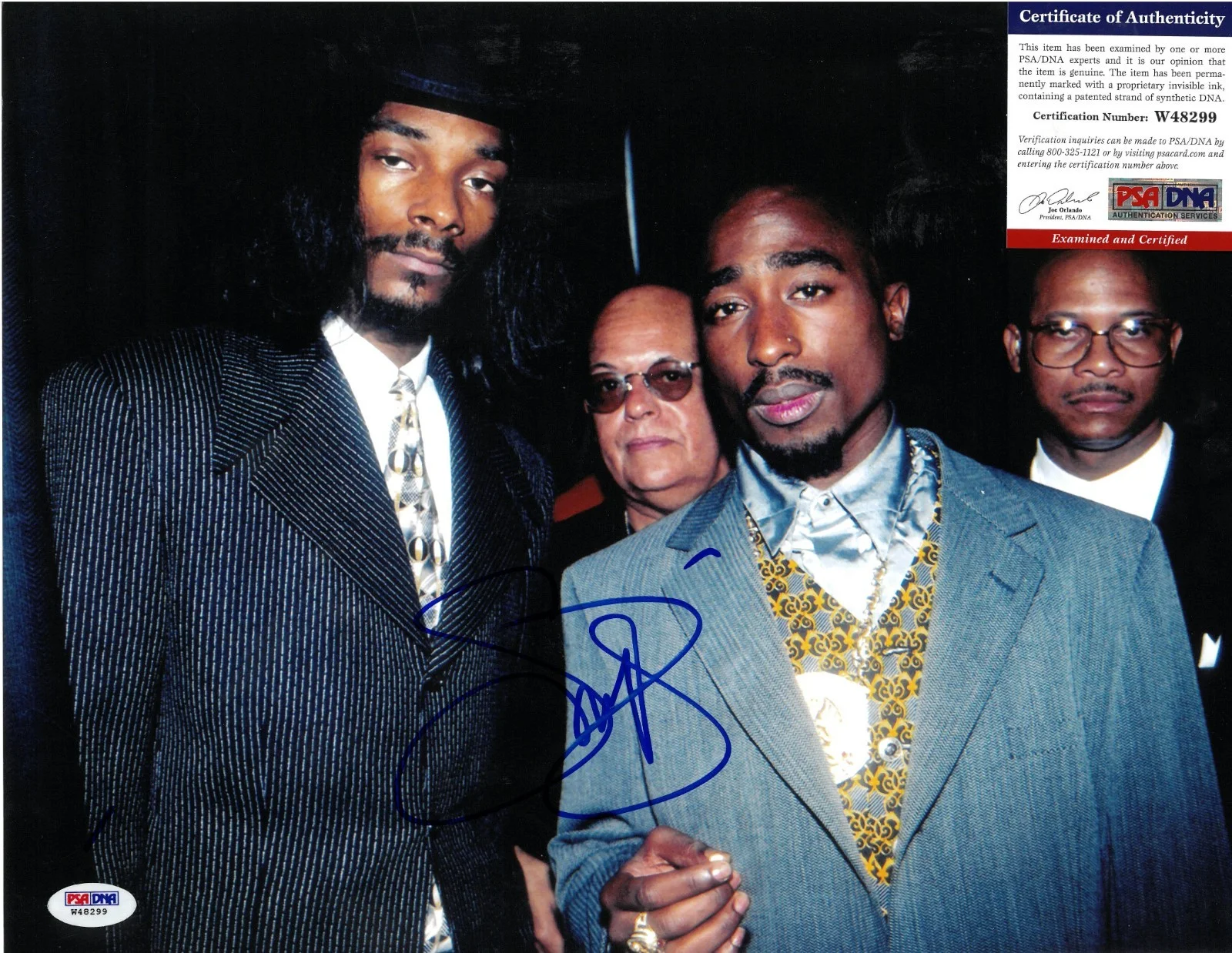 Snoop Dogg PSA/DNA COA Signed 11x14 Photo Autographed Tha Doggfather w Tupac, изображение 2
