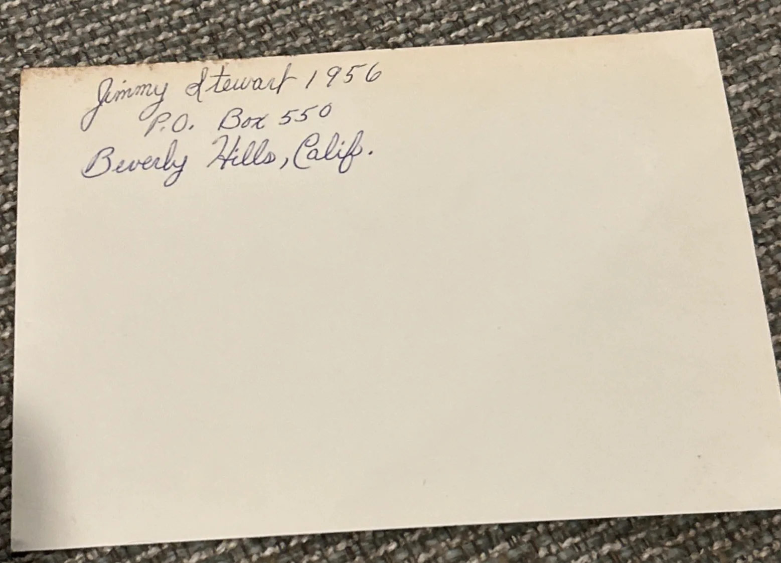 Jimmy Stewart — Original Vintage Jimmy Stewart and Wife 1956 Signed Photo, image 3