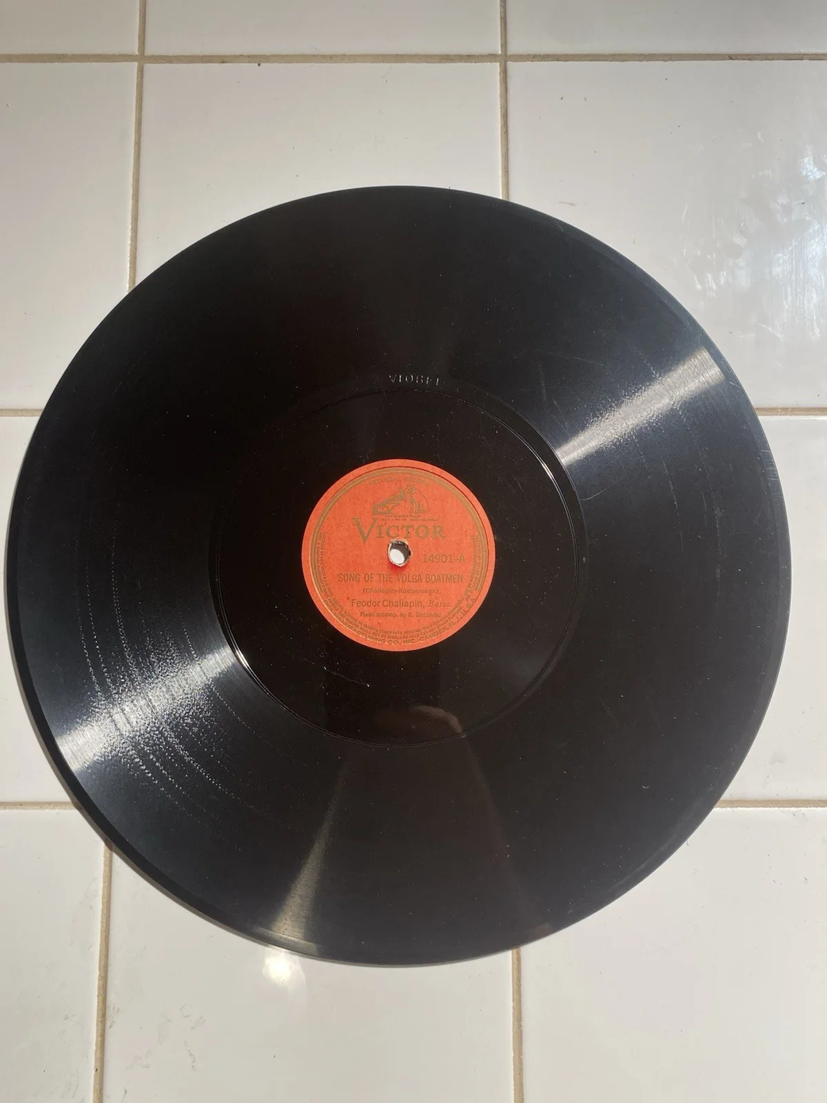 1936 Signed Record - Feodor Chaliapin - Song Of The Volga Boatmen Flea - Victor, изображение 2