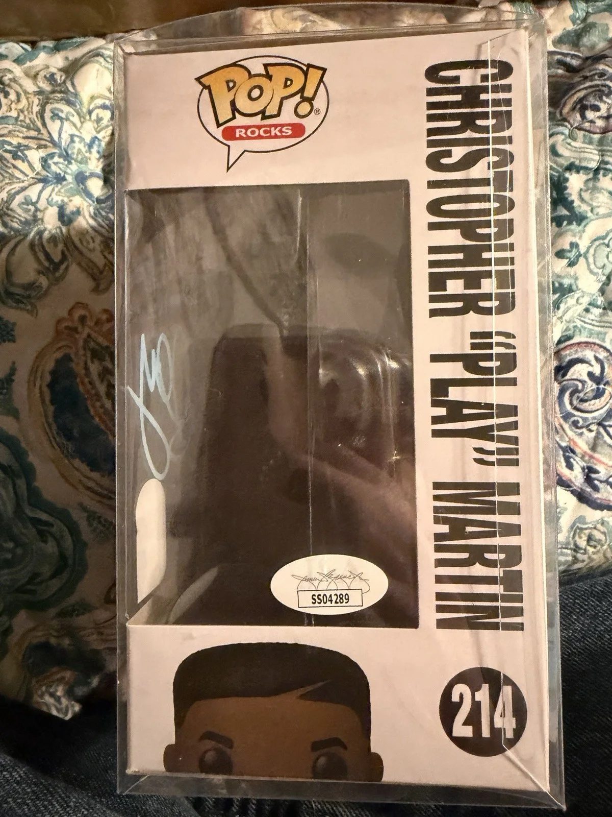Christopher KID Reid Christopher PLAY Martin — Christopher Play Martin Signed Funko Pop 7BAP 150 PCS JSA COA, image 2
