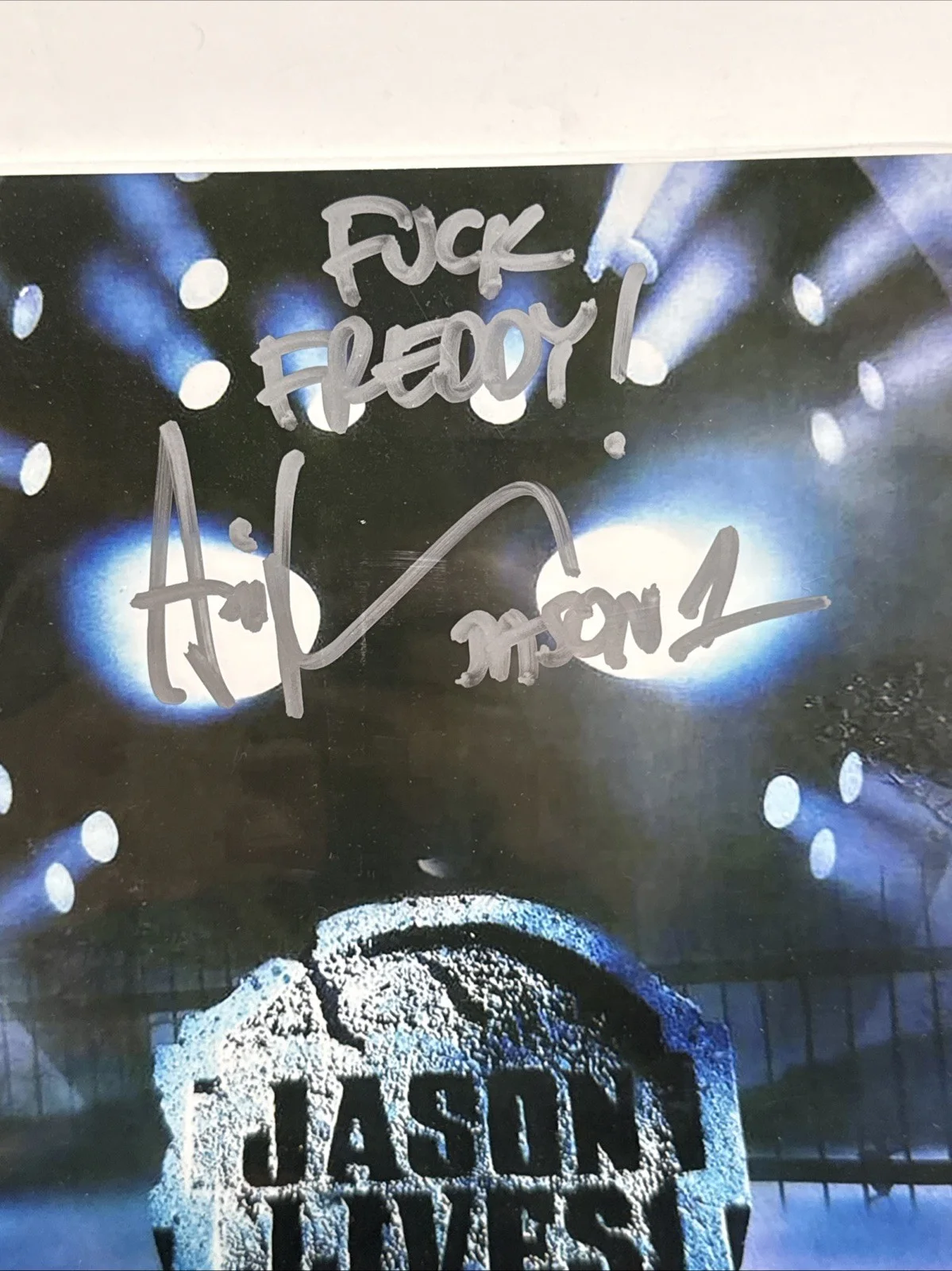 Ari Lehman — Ari Lehman Signed AUTO Friday The 13th 8x10 Photo Jason - Beckett sticker, image 2