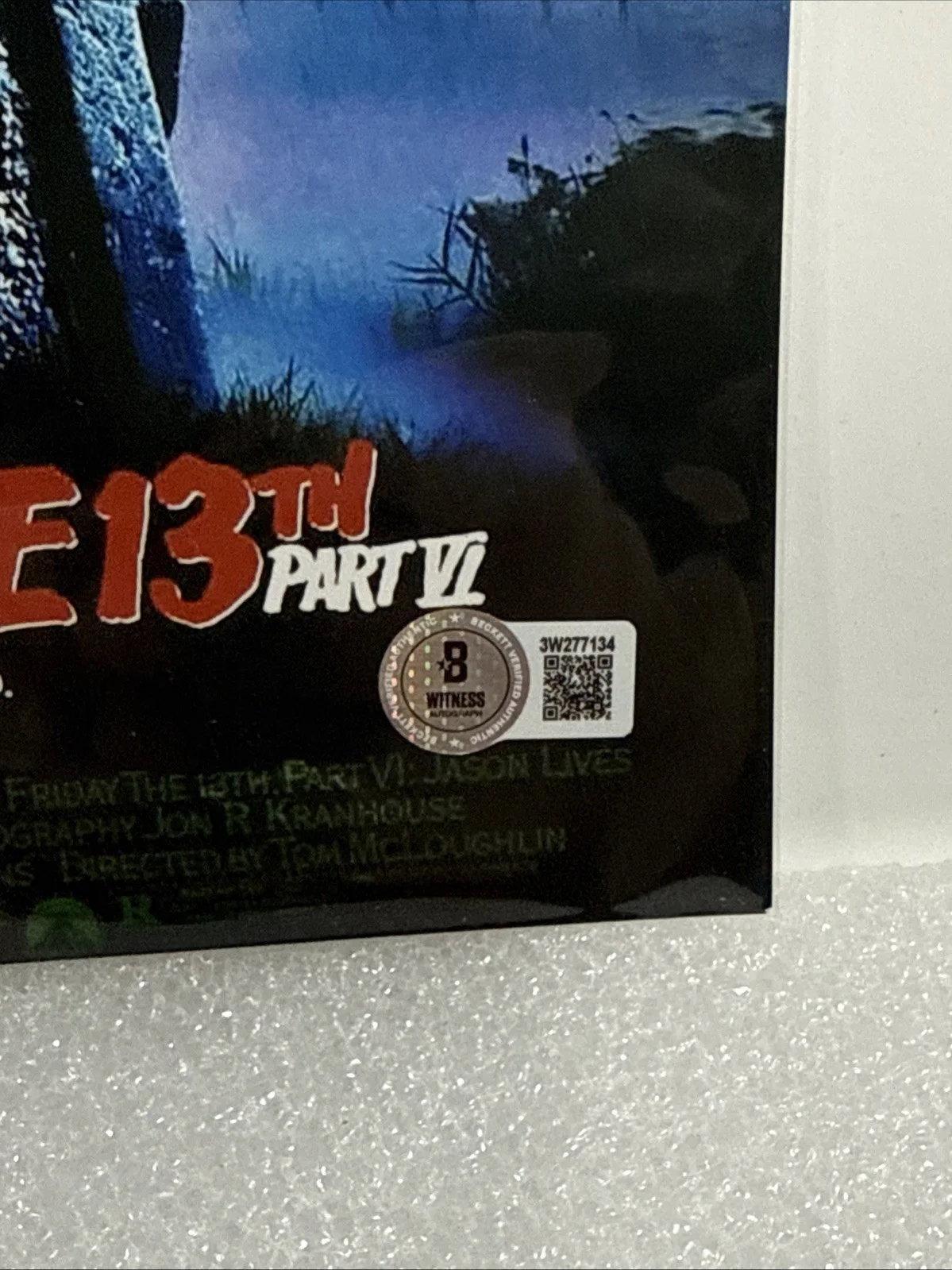Ari Lehman — Ari Lehman Signed AUTO Friday The 13th 8x10 Photo Jason - Beckett sticker, image 3