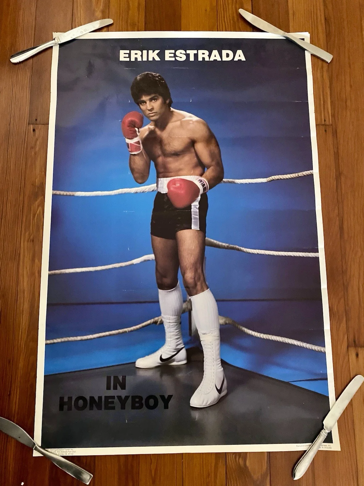 Eric Estrada & Morgan Fairchild — CHIPS Eric Estrada Honey boy Movie Poster Vintage Hunk
