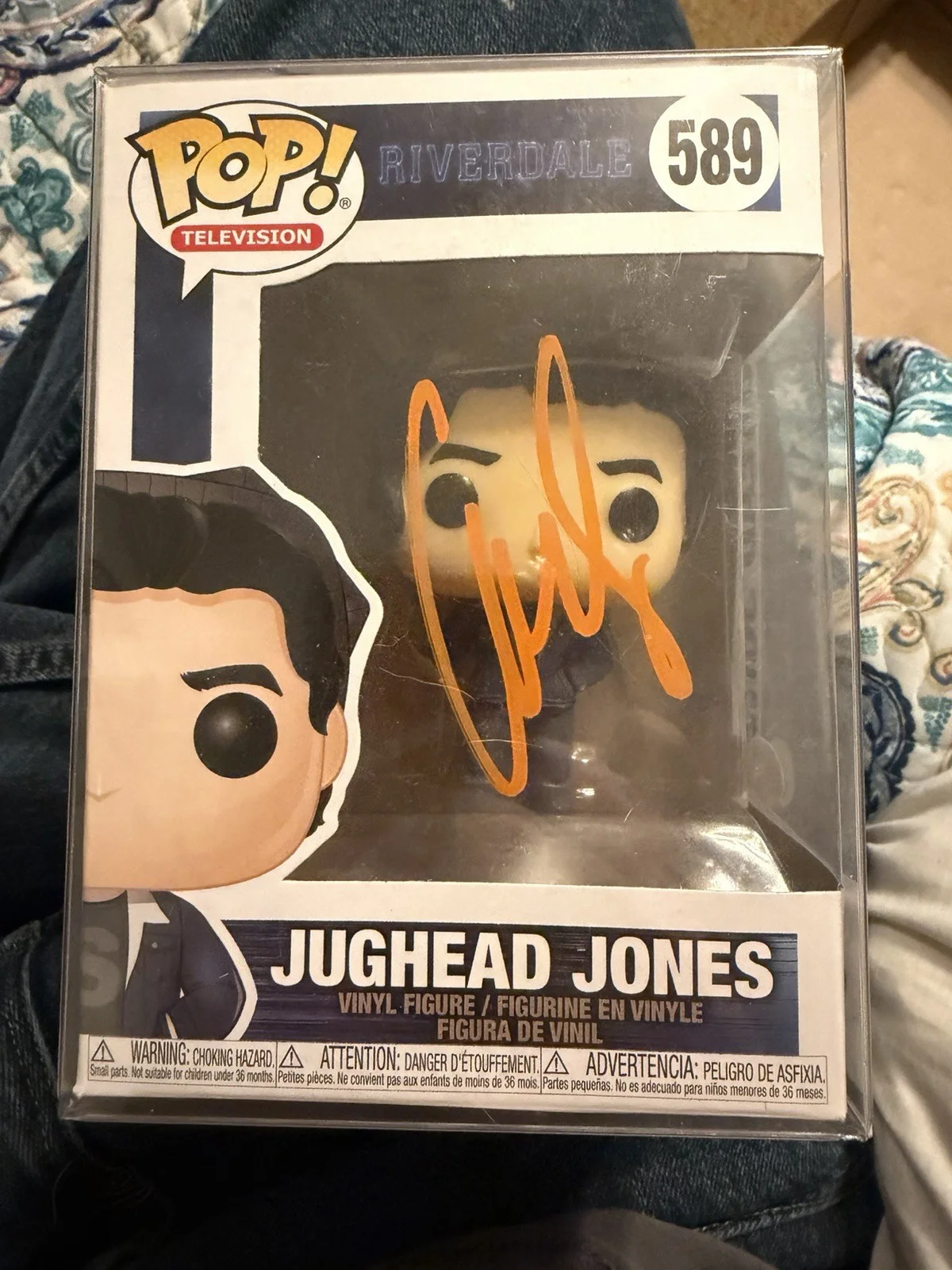 COLE SPROUSE — Cole Sprouse Signed Jughead Jones Riverdale Funko Pop 589 JSA COA No card