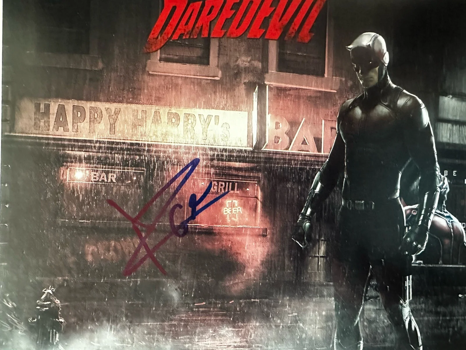 charlie cox — Charlie Cox signed Marvel Daredevil 8x10 photo In Person. Proof. Avengers