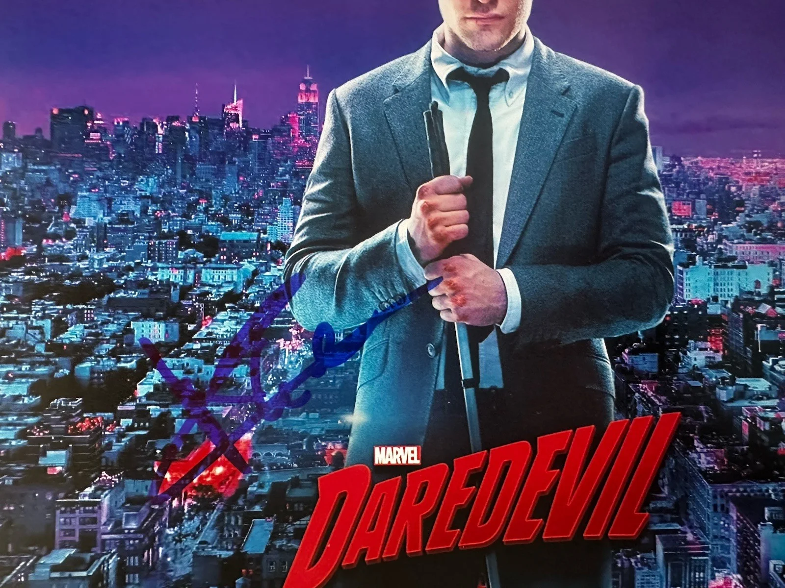 charlie cox — Charlie Cox signed Marvel Daredevil 8x10 photo In Person. Proof. Avengers, изображение 2