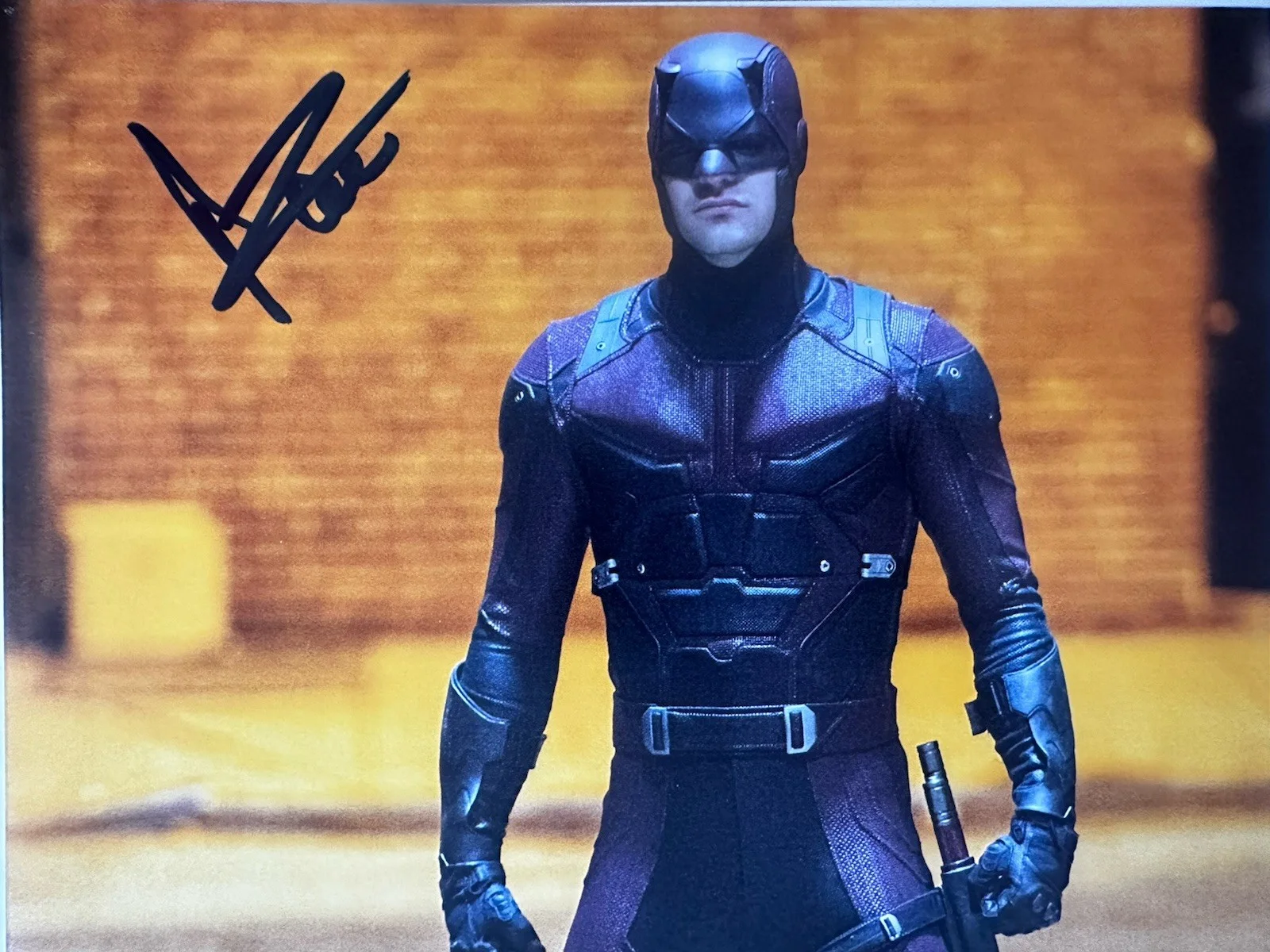 charlie cox — Charlie Cox signed Marvel Daredevil 8x10 photo In Person. Proof. Avengers