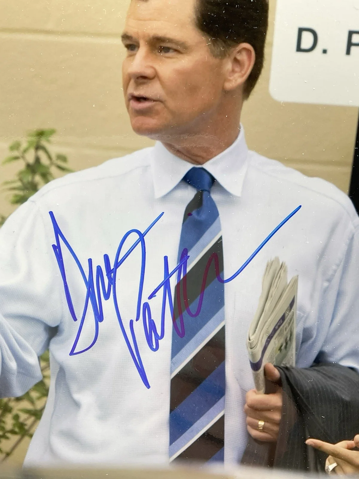 Dan Patrick — Dan Patrick Signed 8x10 ACOA ESPN auto SportsCenter signed photo Danica Patrick, image 2