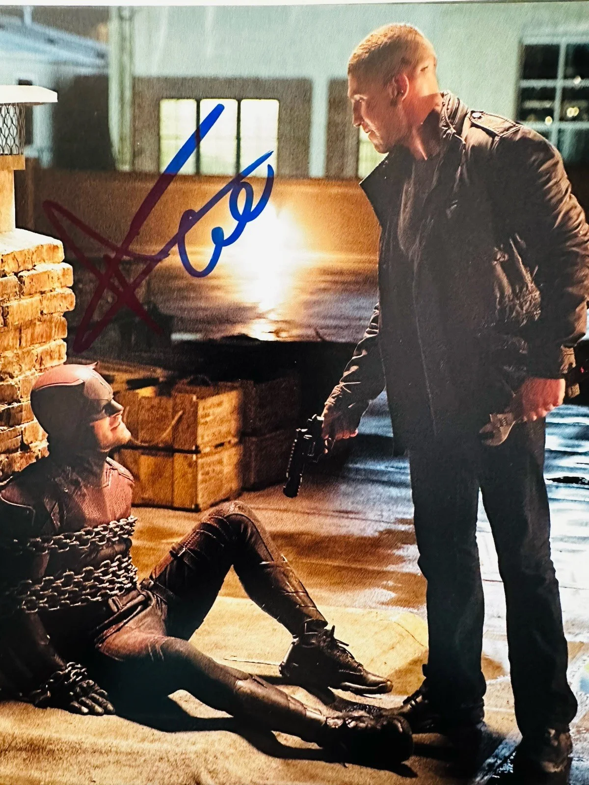 charlie cox — Charlie Cox signed Marvel Daredevil 8x10 photo In Person. Proof. Avengers