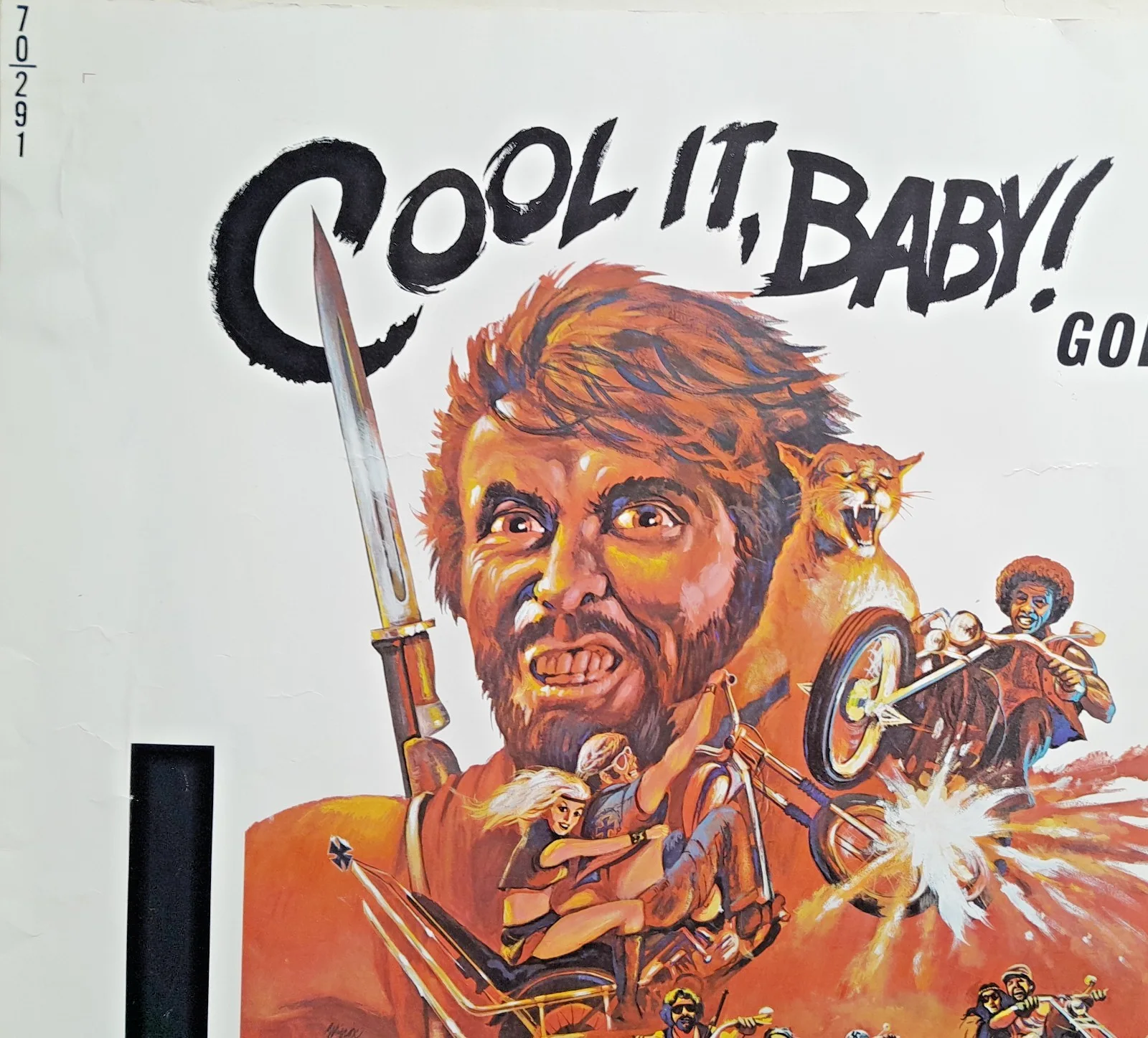 BLACK ANGELS RARE ORIGINAL US FILM POSTER FROM 1970 56 cm x 72 cm COOL IT BABY !, изображение 3