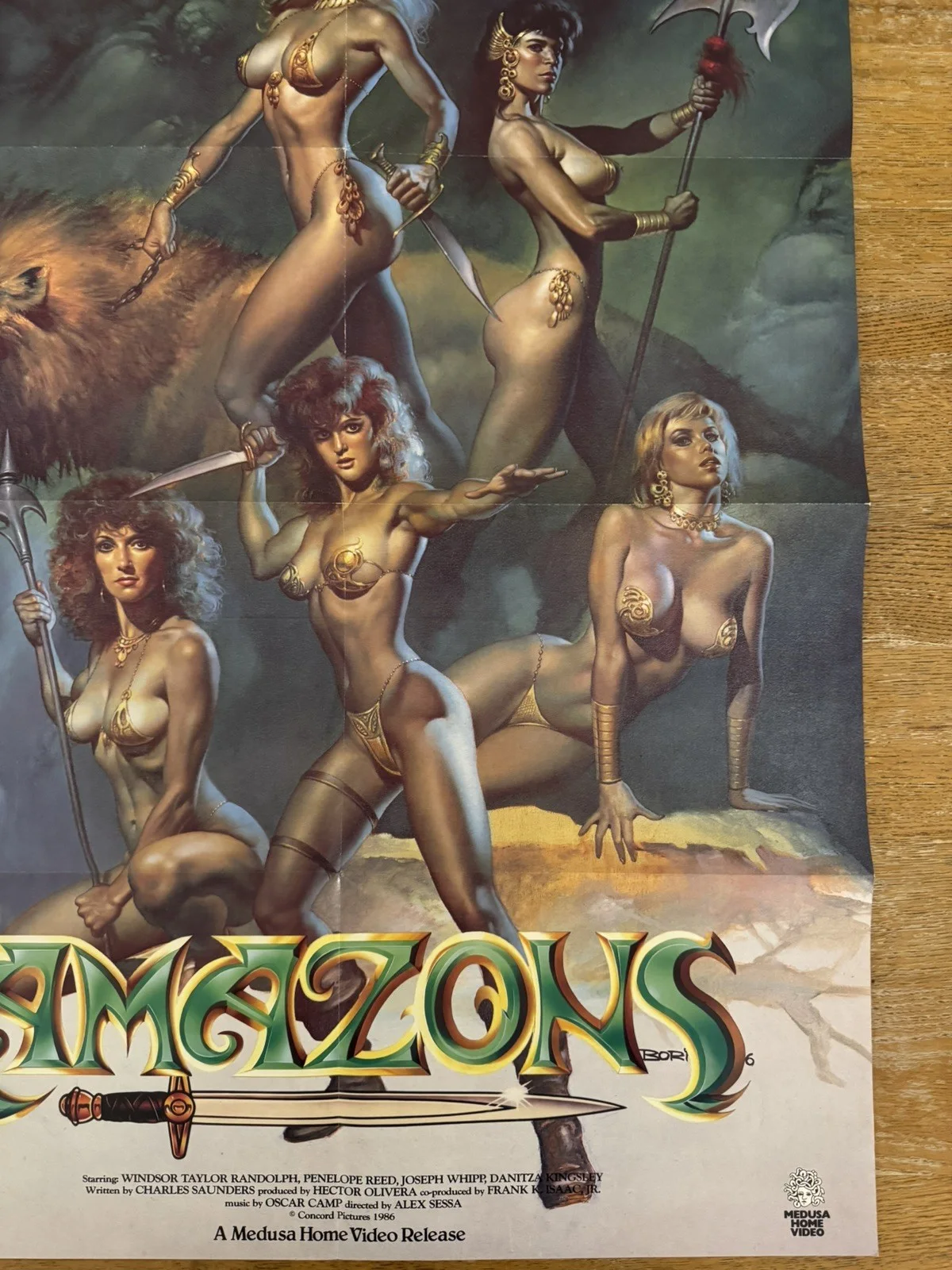 Amazons Original Video Shop VHS Poster 1986 Extremely Rare, изображение 4