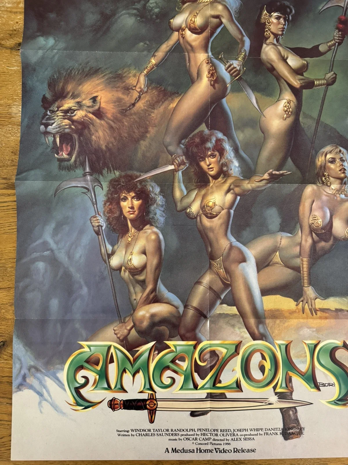 Amazons Original Video Shop VHS Poster 1986 Extremely Rare, изображение 5