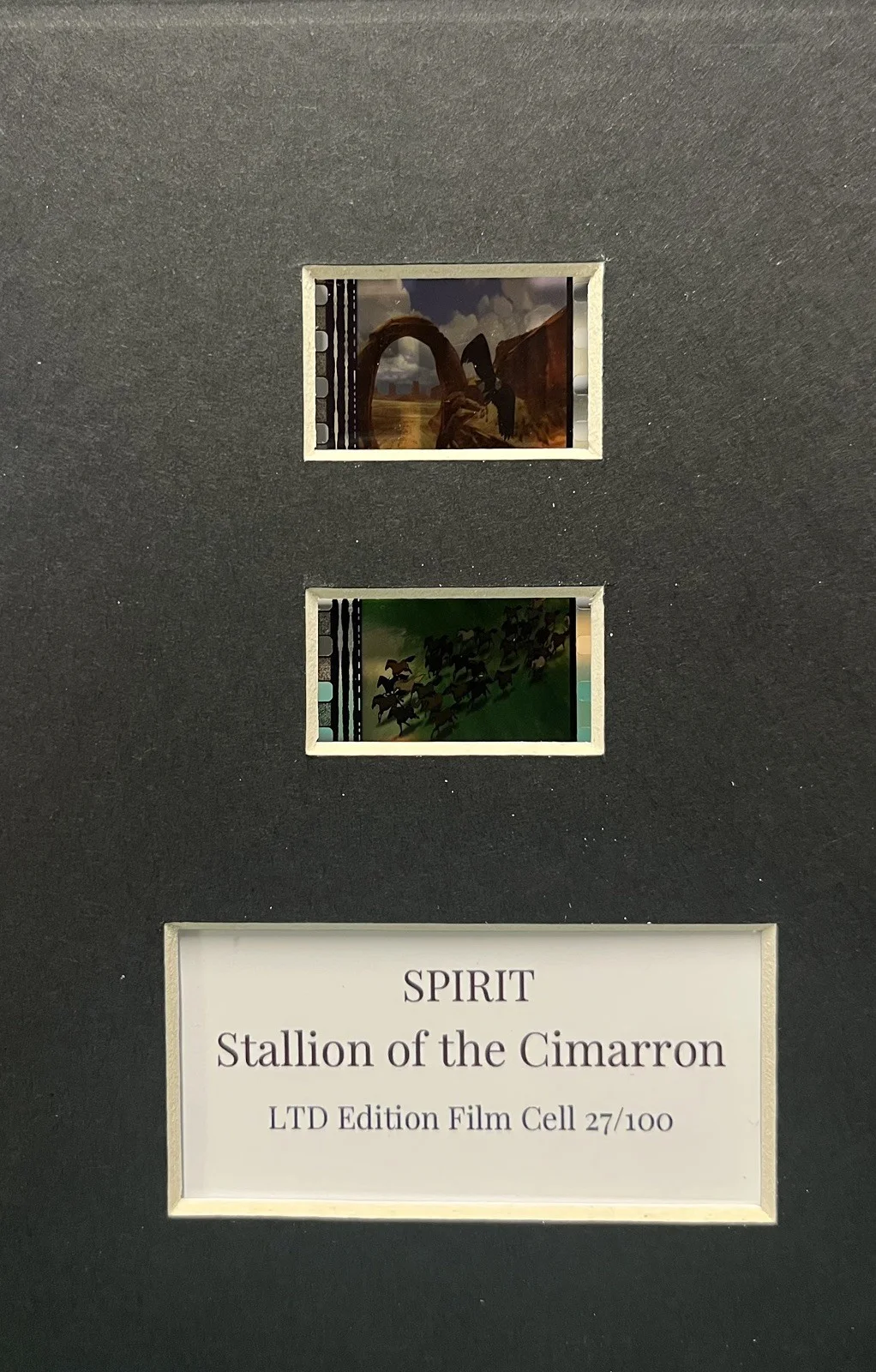 SPIRIT. The Stallion of Cimarron. 35mm Film Cell Mounted Display, image 3
