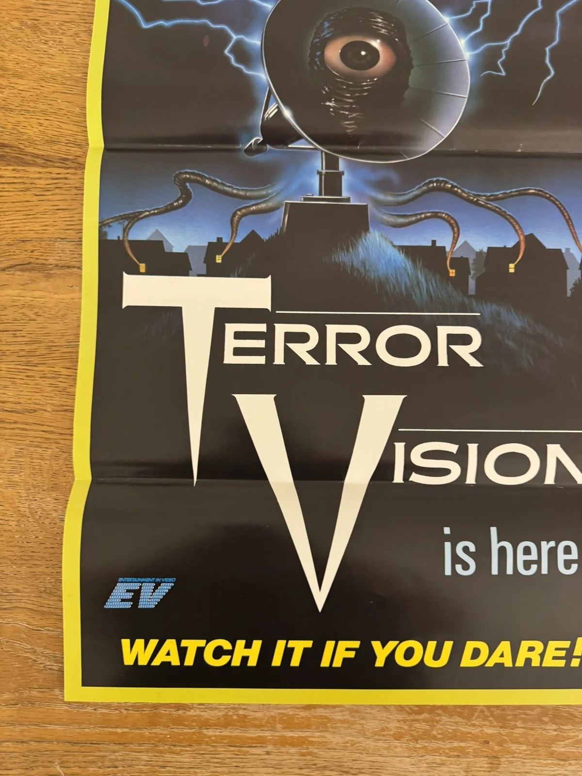 Terror Vision Original Video Shop VHS Poster 1986 Extremely Rare, image 2
