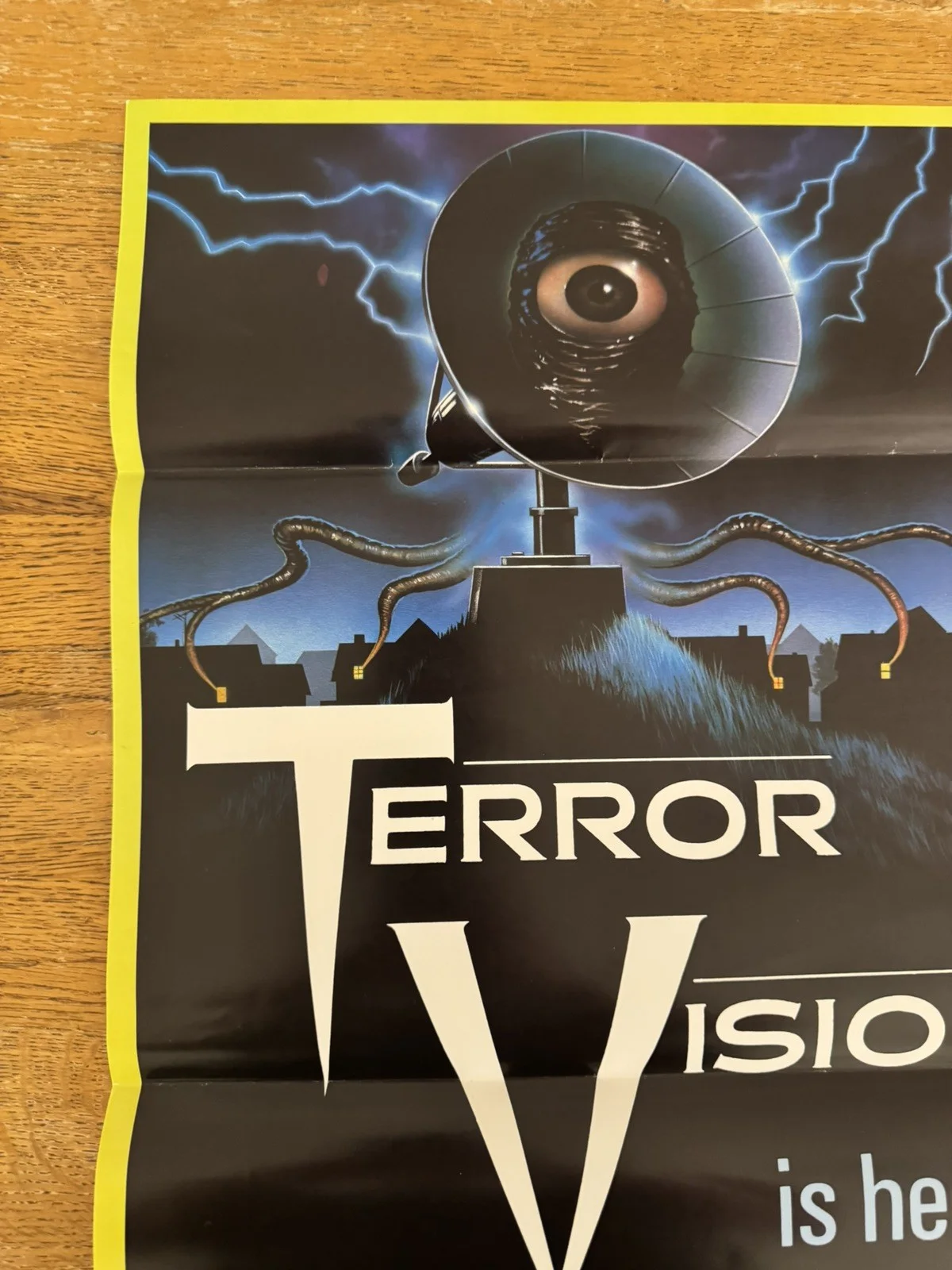 Terror Vision Original Video Shop VHS Poster 1986 Extremely Rare, image 3