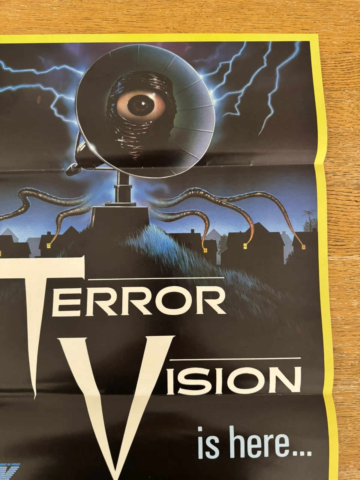 Terror Vision Original Video Shop VHS Poster 1986 Extremely Rare, image 5