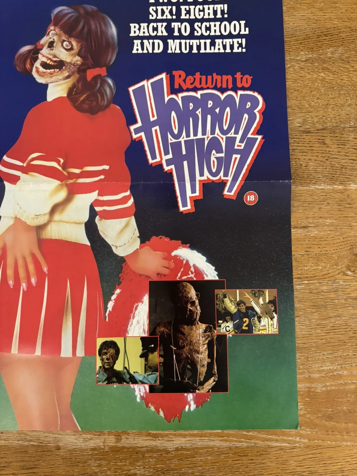 Return to Horror High Original Video Shop VHS Poster 1986 Rare, изображение 4