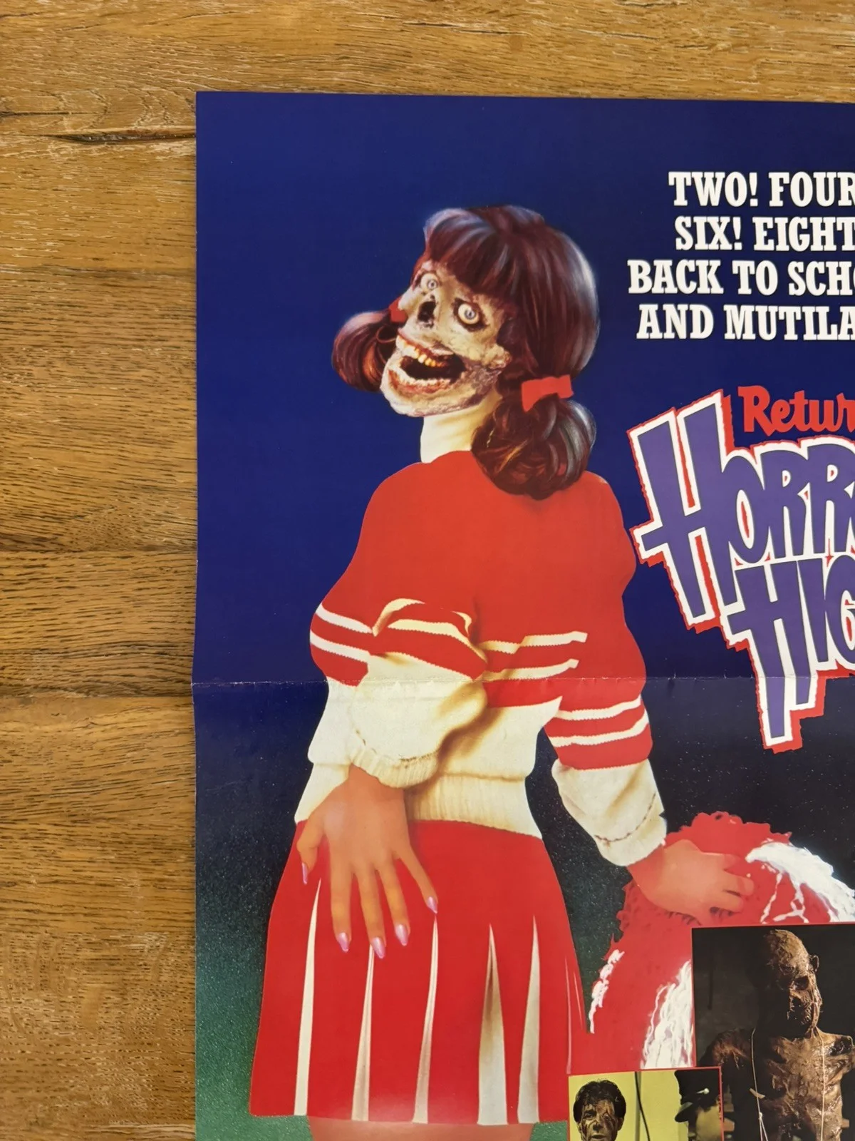Return to Horror High Original Video Shop VHS Poster 1986 Rare, изображение 5
