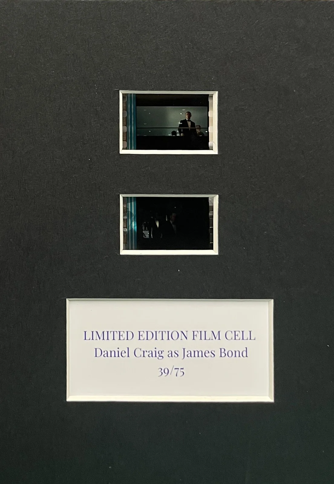 DANIEL CRAIG as 007 JAMES BOND. . 35mm Film Cell Mounted Display, image 3