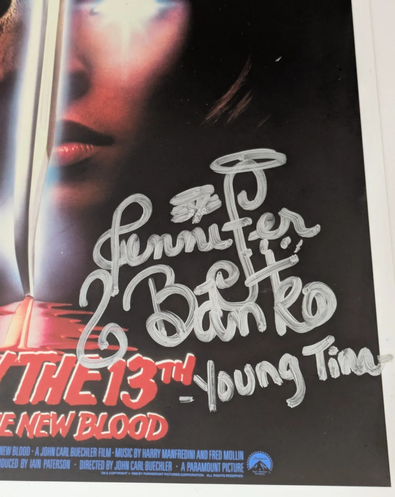 Kane Hodder Jennifer Banko Signed 8.5 x 11 Photo Friday The 13th Part VII, изображение 3