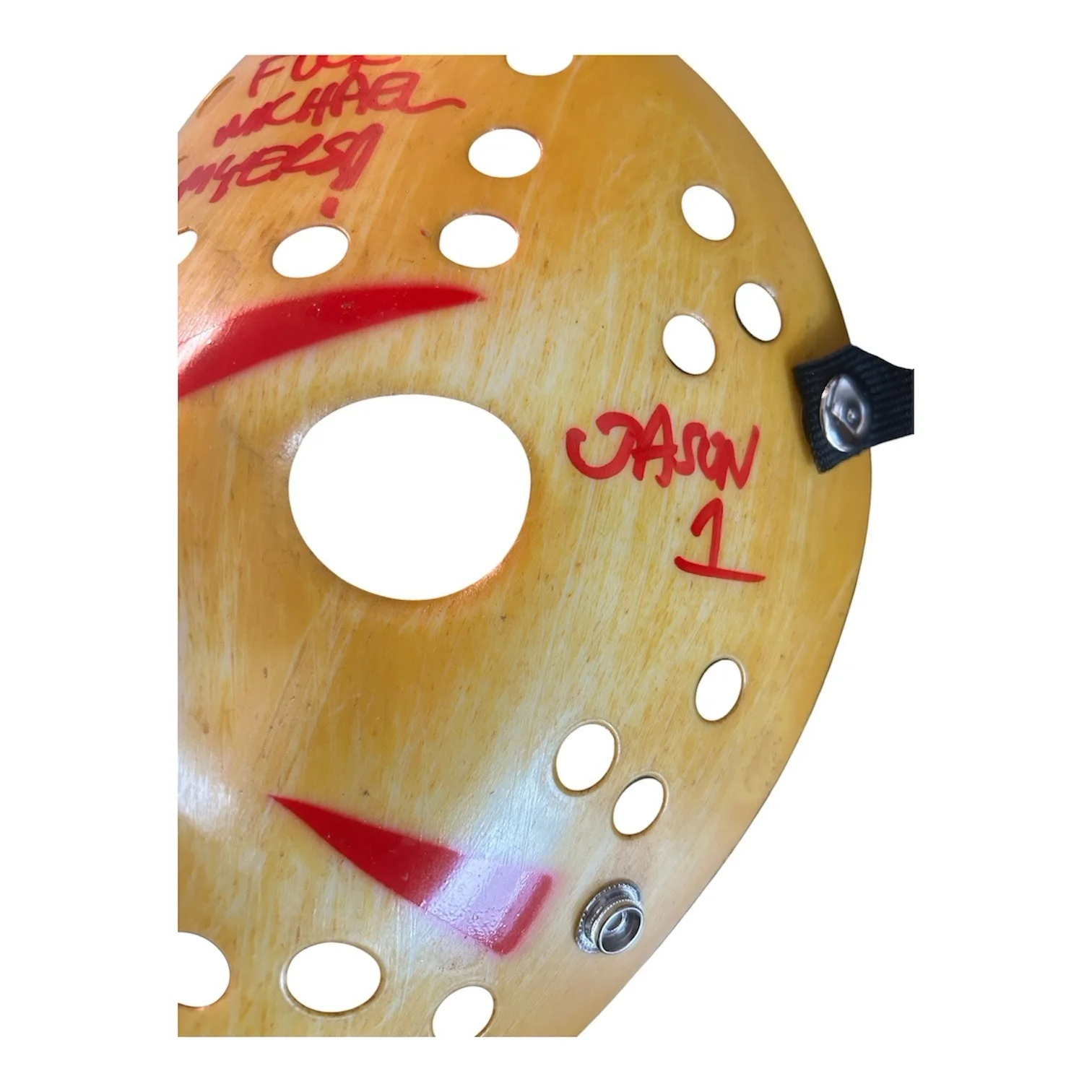 Ari Lehman — Ari Lehman autographed signed mask Jason Voorhees Friday the 13th Beckett COA, image 5