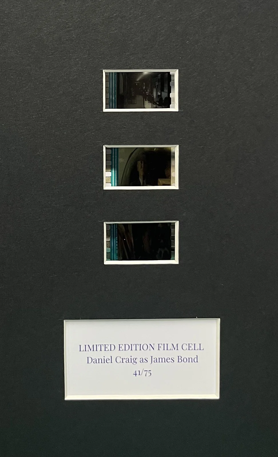 DANIEL CRAIG as. 007. JAMES BOND. . 35mm Film Cell Mounted Display, image 2