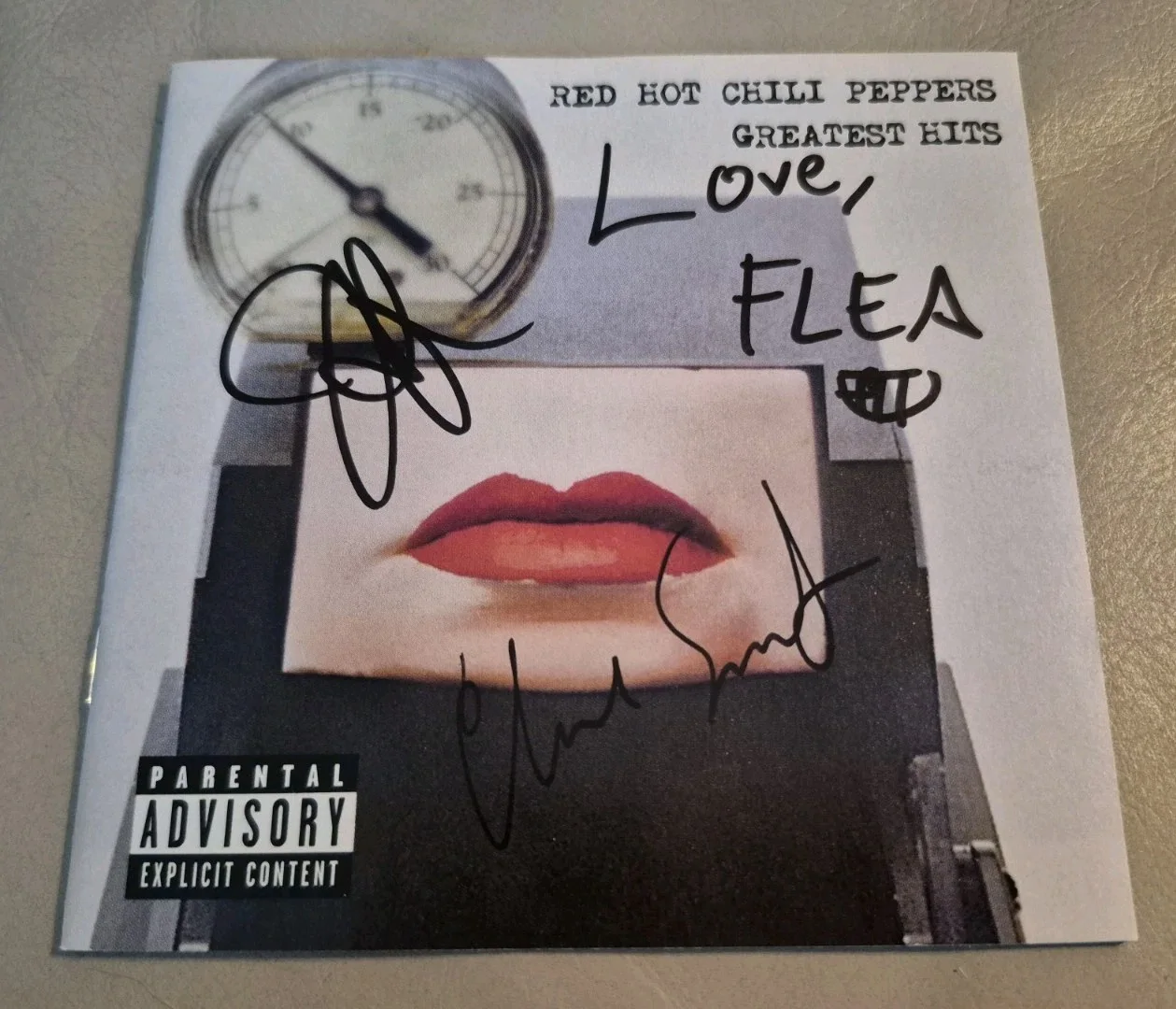 Red Hot Chili Peppers Signed Autographed Cd Greatest Hits Cover Entire Band, изображение 2