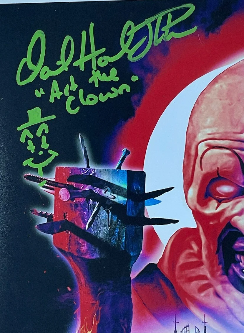 David Howard Thornton — Terrifier Cast Signed 11x14 Photo JSA Authentic Thornton Lavera Scaffidi Mclain, image 2