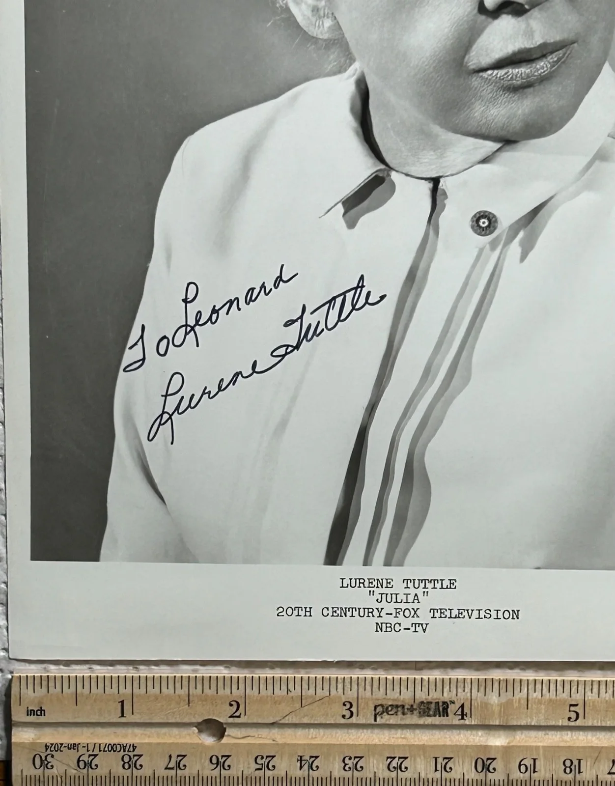LURENE TUTTLE—SIGNED PHOTO—Hitchcock Psycho•Welles MacBeth•Radio Star•Wilder, изображение 2