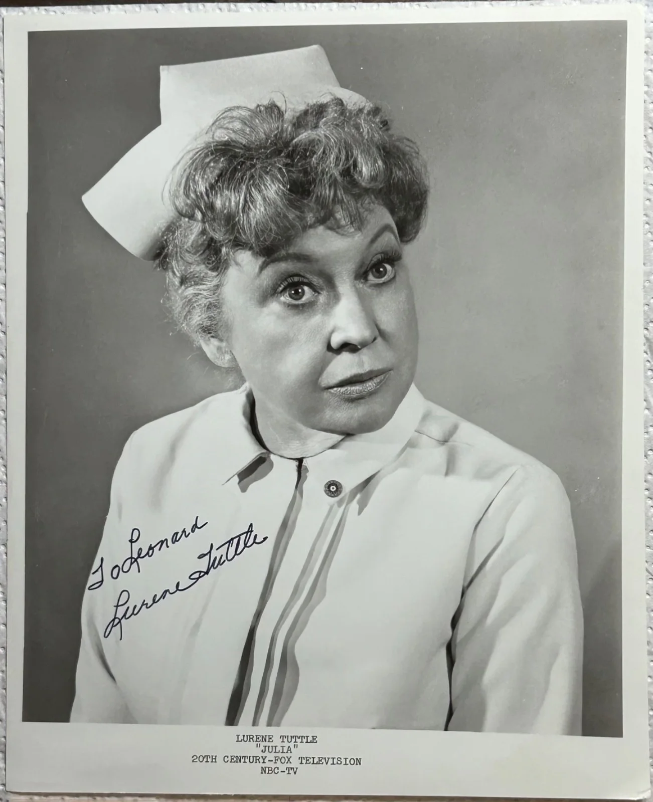 LURENE TUTTLE—SIGNED PHOTO—Hitchcock Psycho•Welles MacBeth•Radio Star•Wilder, изображение 4