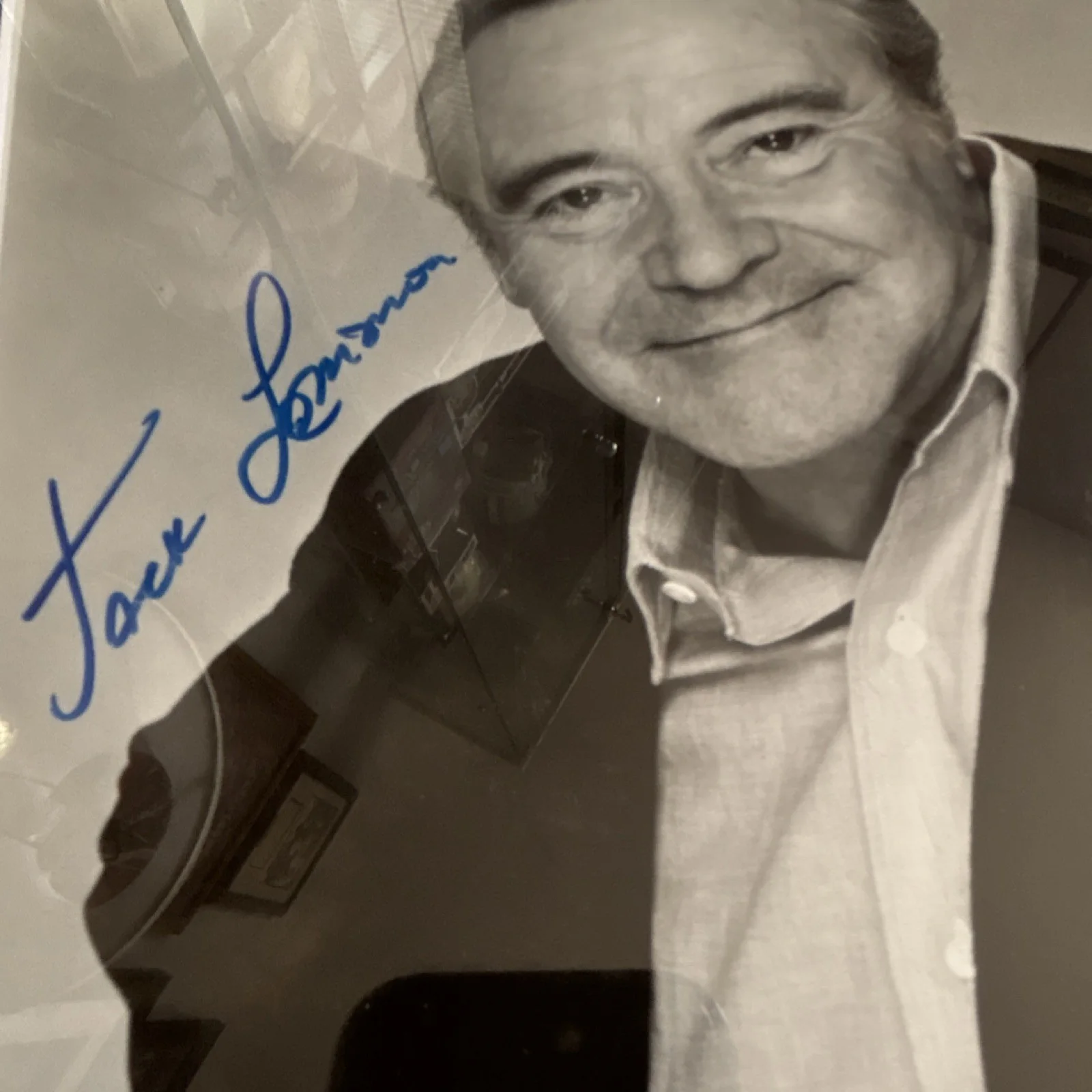 Jack Lemmon — Tribute Original Autographed Movie Photograph Jack Lemmon PSA COA Framed, изображение 3