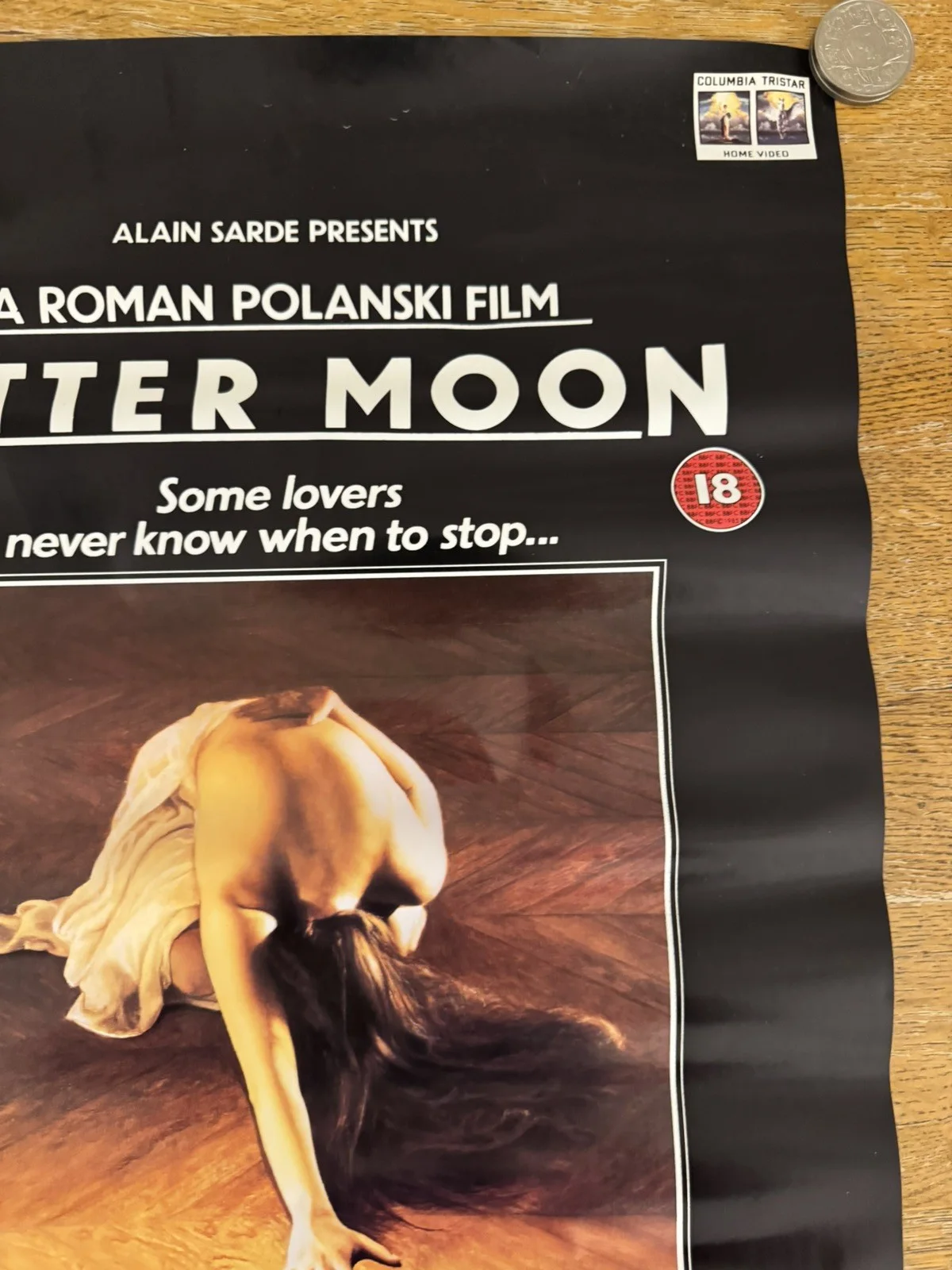 Bitter Moon 1992 Video Poster Roman Polanski, image 2