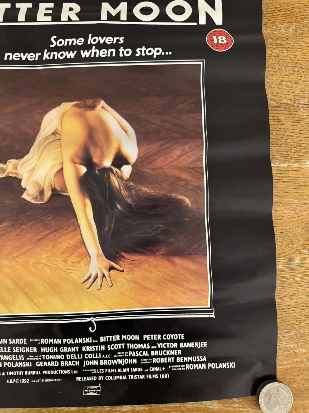 Bitter Moon 1992 Video Poster Roman Polanski, image 5