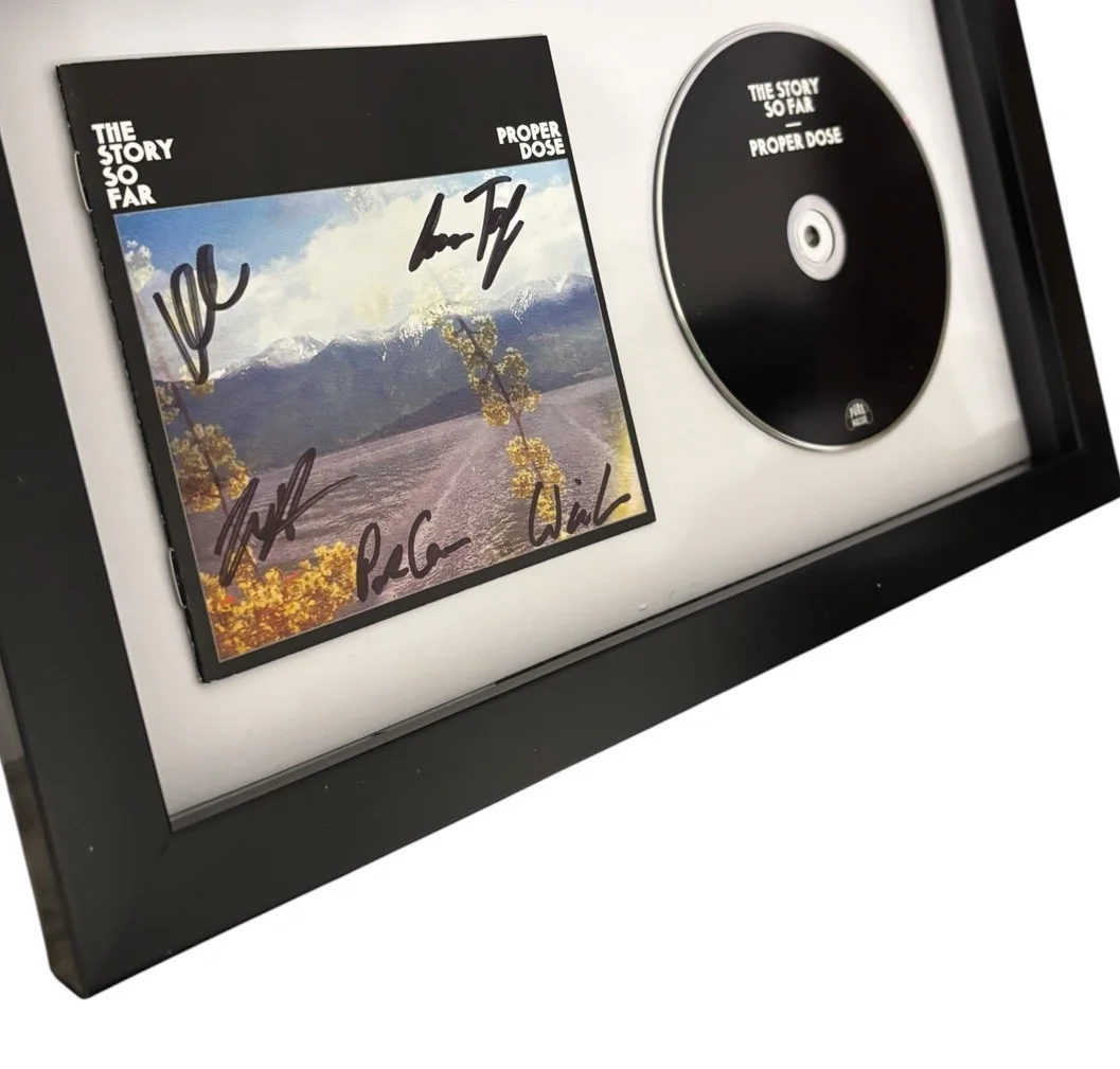 THE STORY SO FAR SIGNED AUTOGRAPH PROPER DOSE FRAMED MATTED CD PARKER CANNON +4, image 2