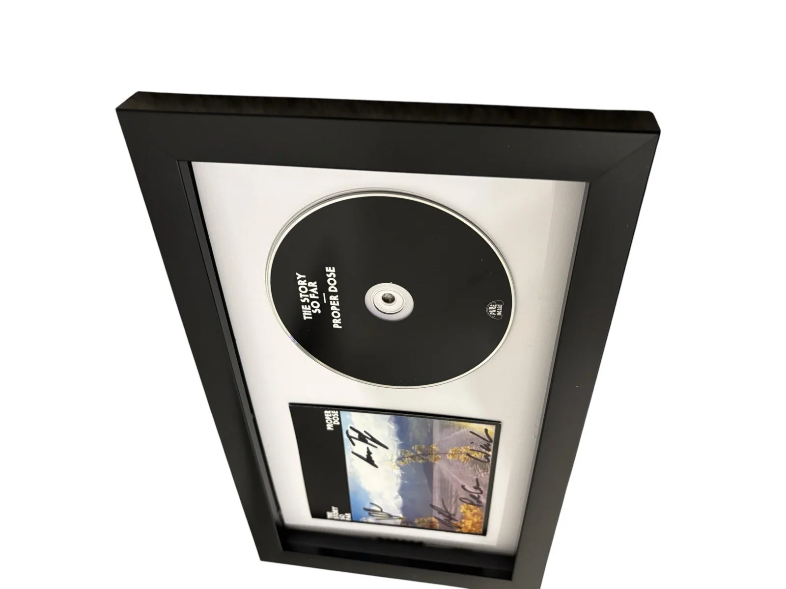 THE STORY SO FAR SIGNED AUTOGRAPH PROPER DOSE FRAMED MATTED CD PARKER CANNON +4, image 3