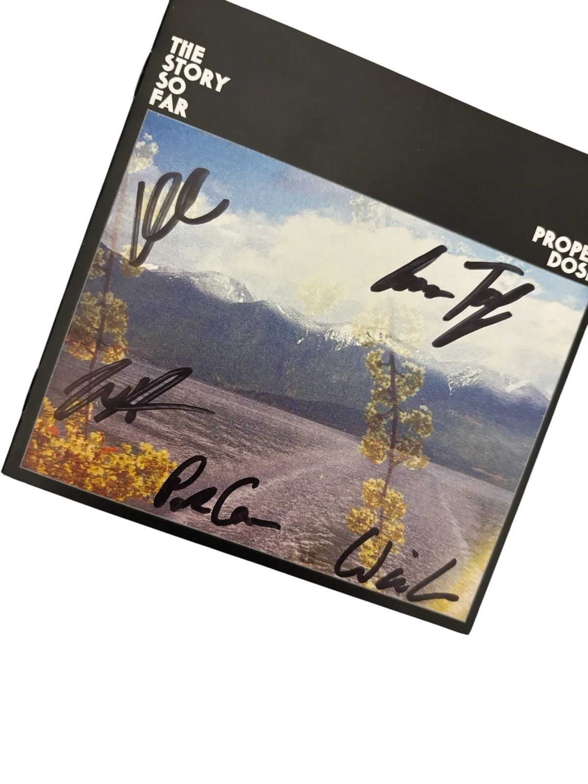 THE STORY SO FAR SIGNED AUTOGRAPH PROPER DOSE FRAMED MATTED CD PARKER CANNON +4, image 4