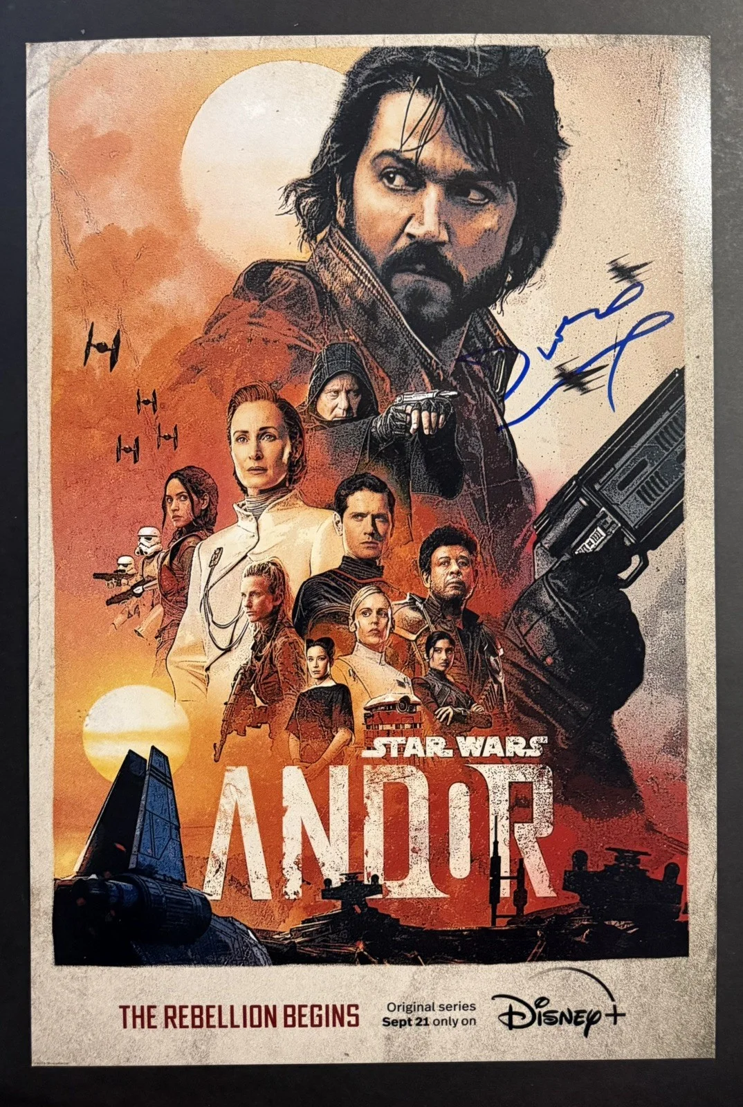Diego Luna — Diego Luna signed photo 12x18 Star Wars Andor