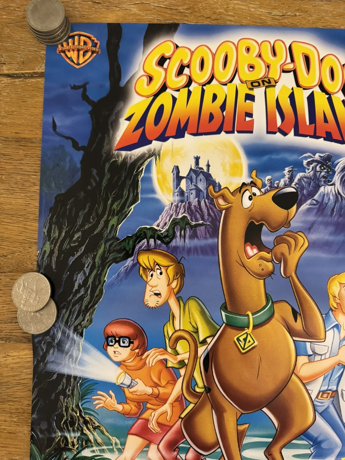 Scooby-Doo Zombie Island (1998) Promo Video Shop Movie Poster - A2 - RARE, изображение 4