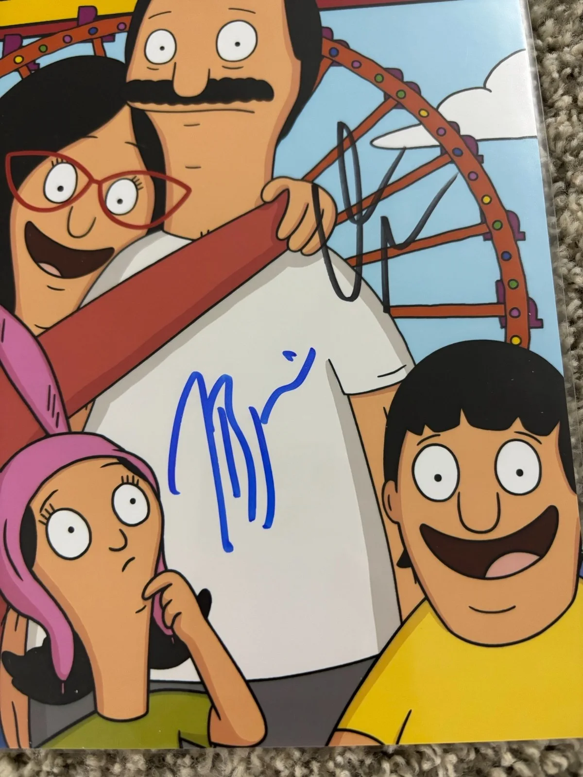BOB'S BURGERS - KRISTEN SCHAAL & JON H BENJAMIN SIGNED 8"x10" PHOTO W/ COA, изображение 2