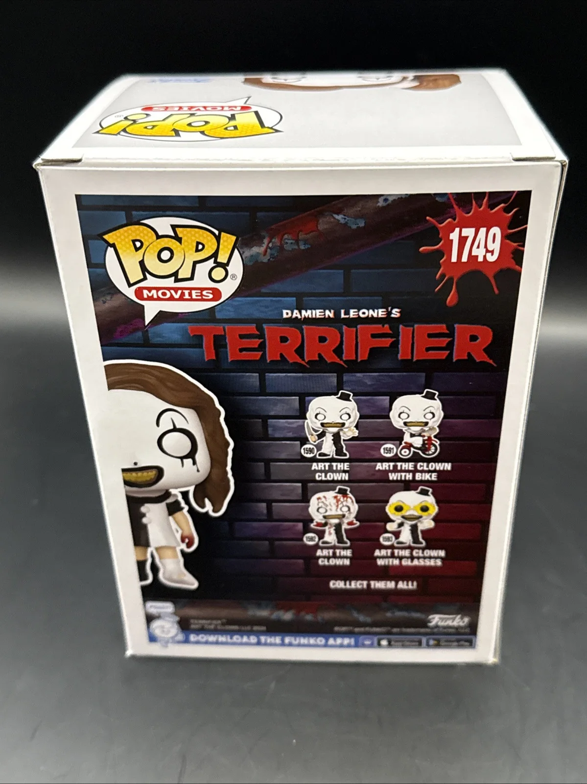 Amelie McLain — Terrifier Amelie McLain Signed Little Pale Girl Exclusive Funko Art TheClown JSA, изображение 3