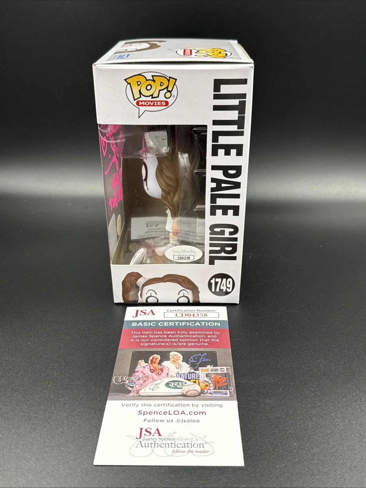Amelie McLain — Terrifier Amelie McLain Signed Little Pale Girl Exclusive Funko Art TheClown JSA, изображение 5