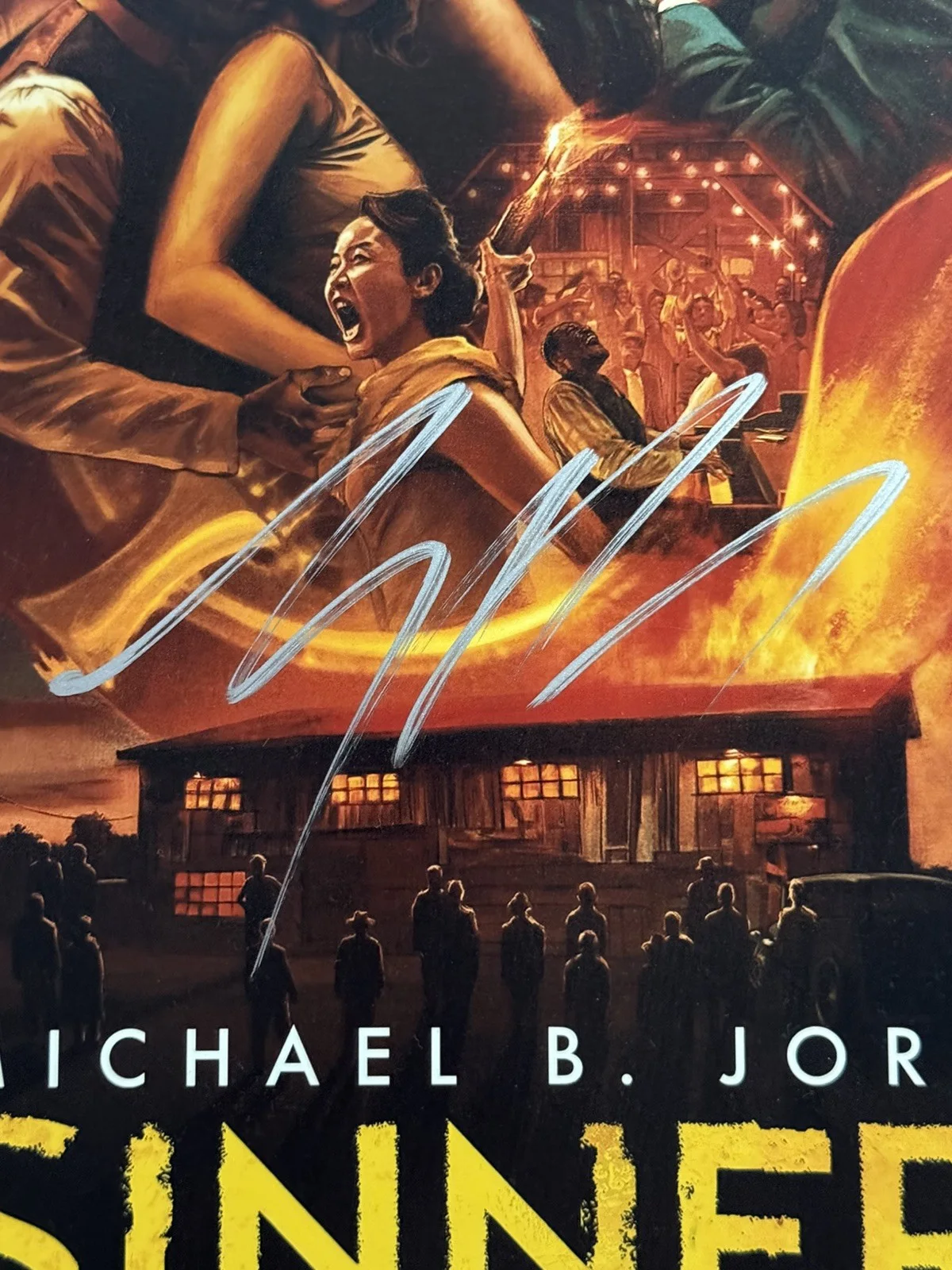 Michael B Jordan signed photo 12x18 Sinners, image 2