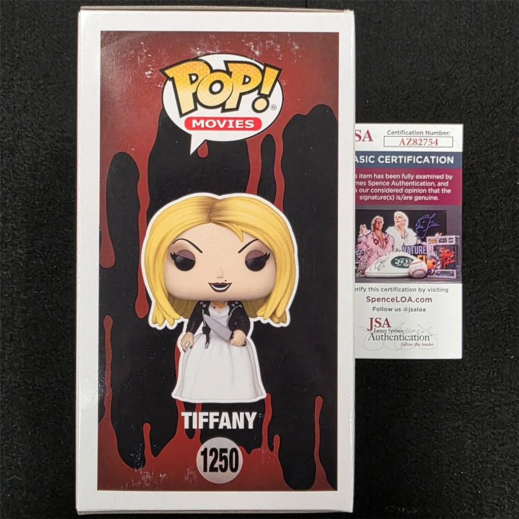 Jennifer Tilly — Jennifer Tilly signed Bride of Chucky Tiffany Funko Pop 1250 orange auto JSA, image 4