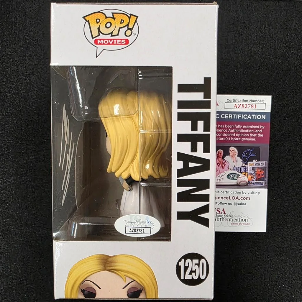 Jennifer Tilly — Jennifer Tilly signed Bride of Chucky Tiffany Funko Pop 1250 white autograph JSA, изображение 2