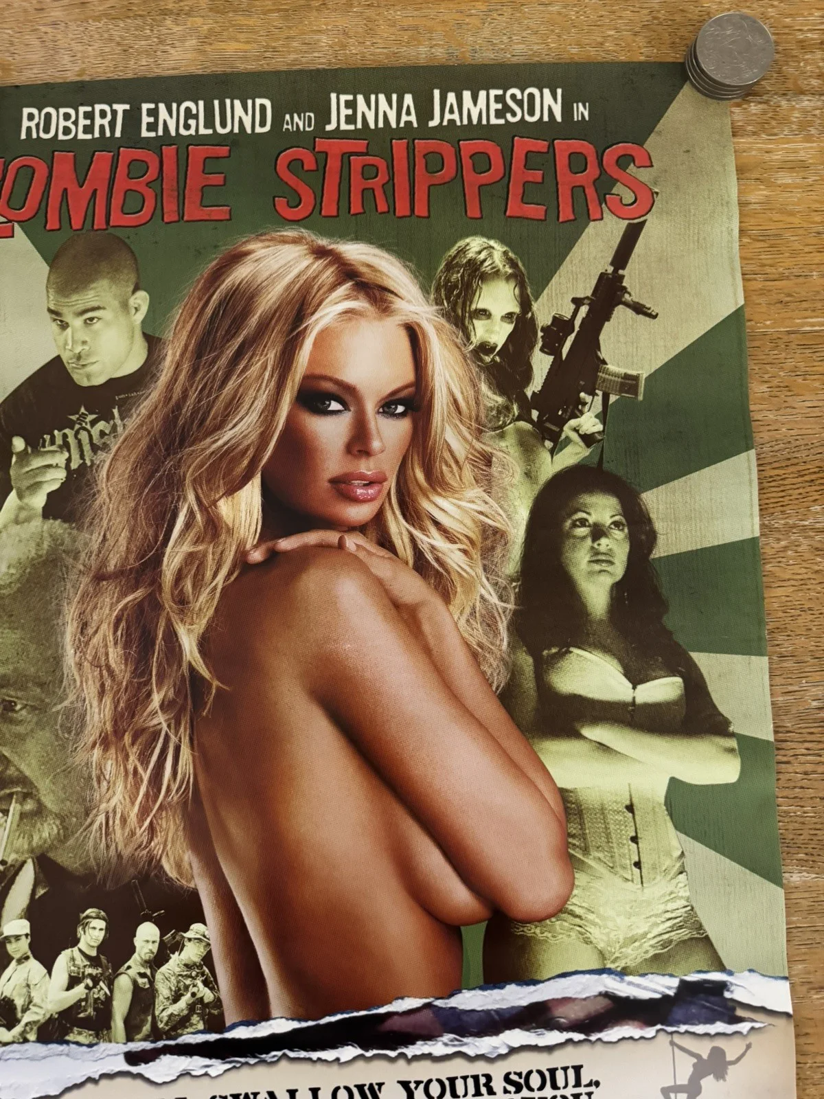 Zombie Strippers (2008) Promo Video Shop Movie Poster - A2 - RARE, изображение 3