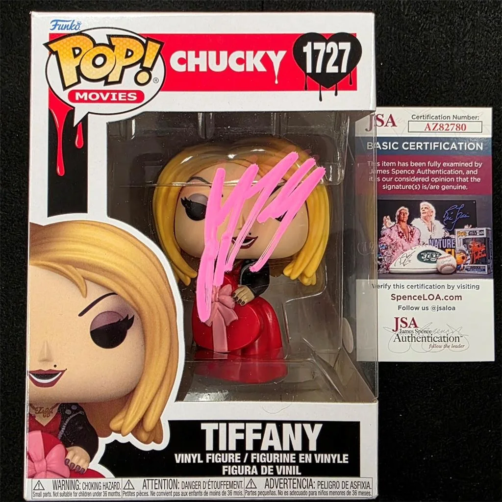 Jennifer Tilly — Jennifer Tilly signed Chucky Tiffany Funko Pop! 1727 pink autograph ~ JSA