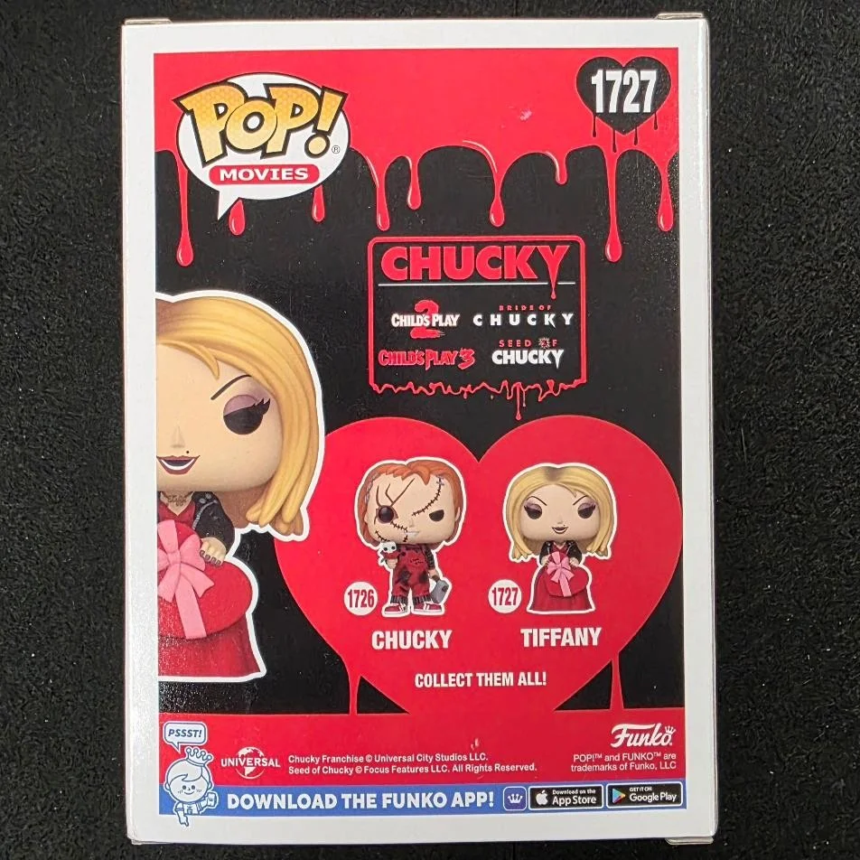 Jennifer Tilly — Jennifer Tilly signed Chucky Tiffany Funko Pop! 1727 pink autograph ~ JSA, image 3